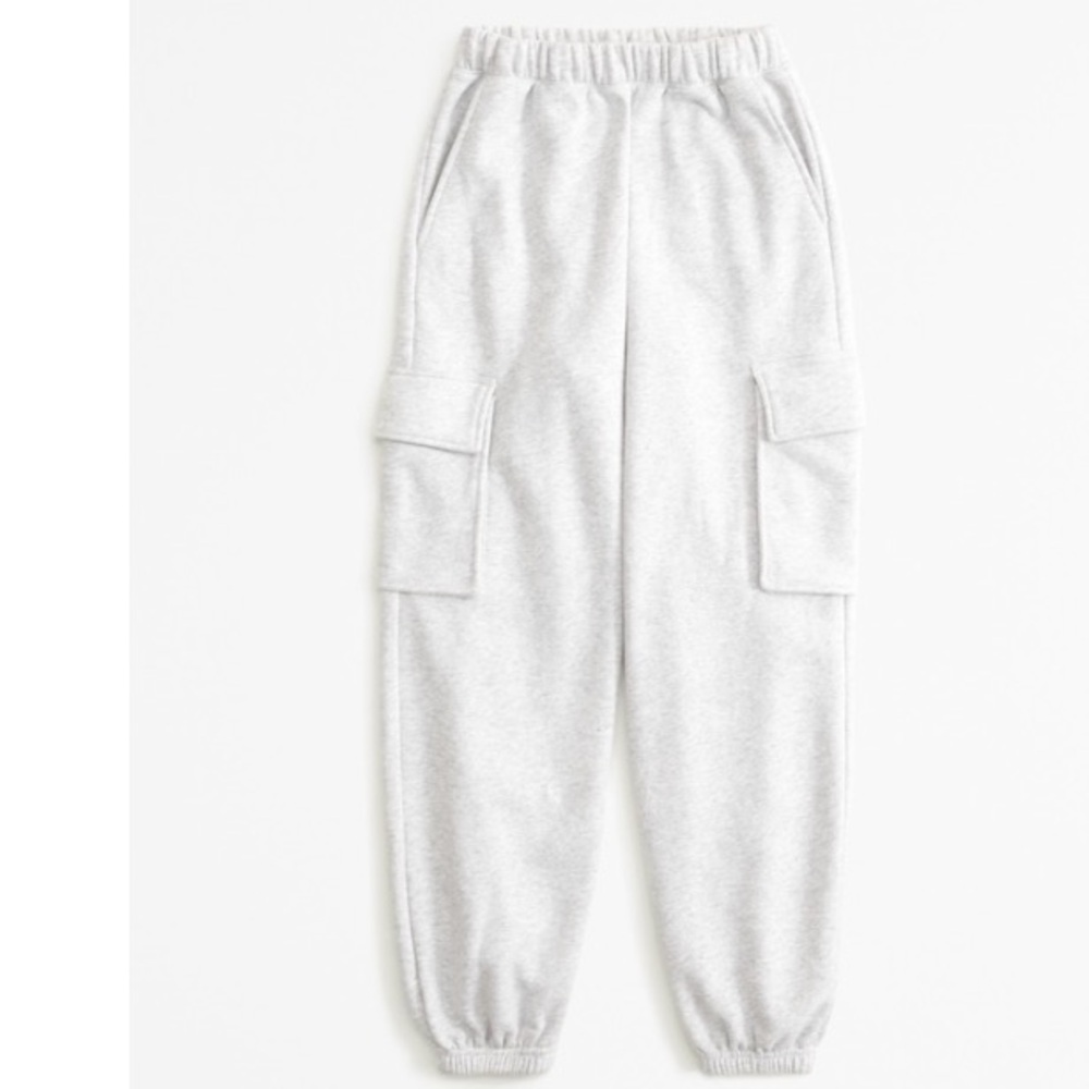 Gray Cargo Jogger Pants